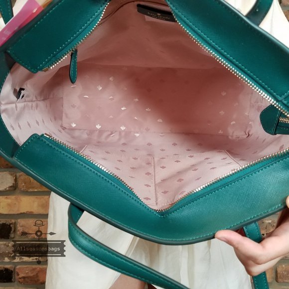 AUTHENTIC NWT Kate Spade Marlee Pink Pineapple Tote Continental Wallet SET - Picture 4 of 13